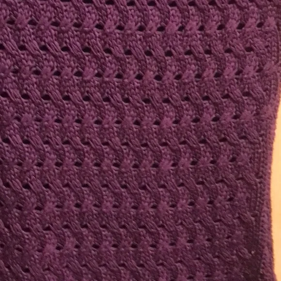 Coldwater Creek Purple Scoop Neck Sweater - Picture 2 of 6